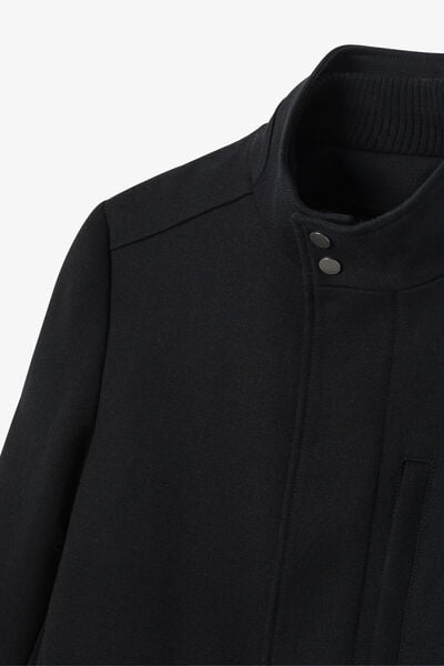 Manteau zipp&eacute; col montant