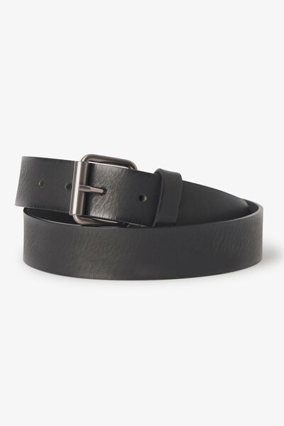 Ceinture large en cuir