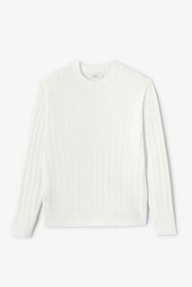 Kabeltrui met ronde hals