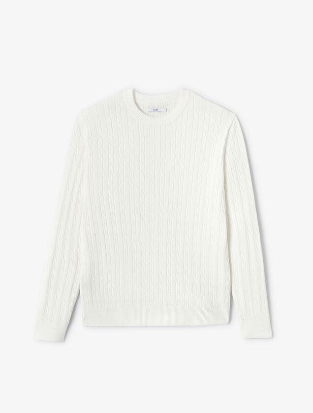 Kabeltrui met ronde hals