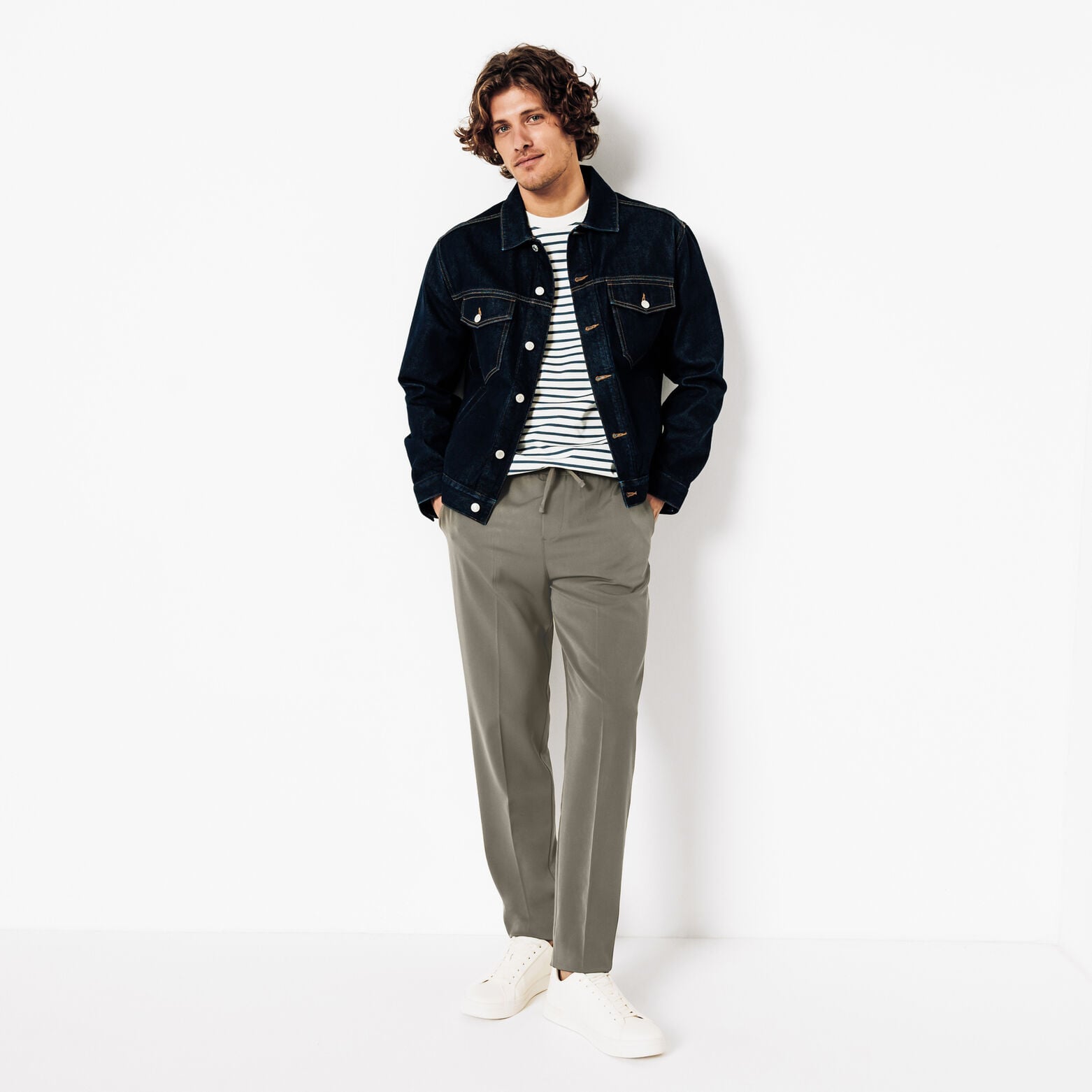 Pantalon relax uni