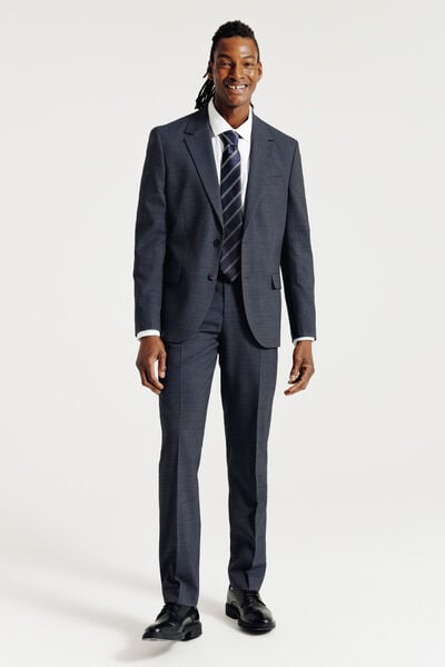 Pantalon de costume confort bi-ton