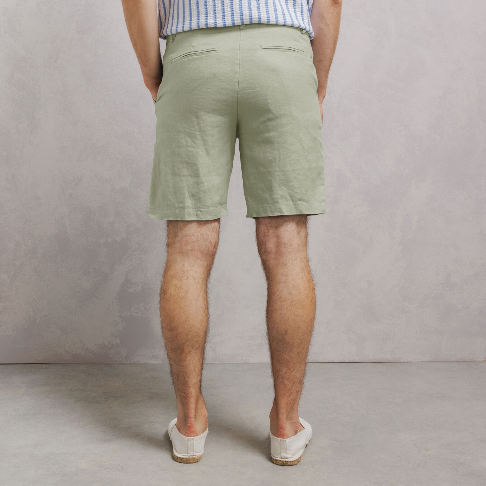 Bermuda chino 100% lin