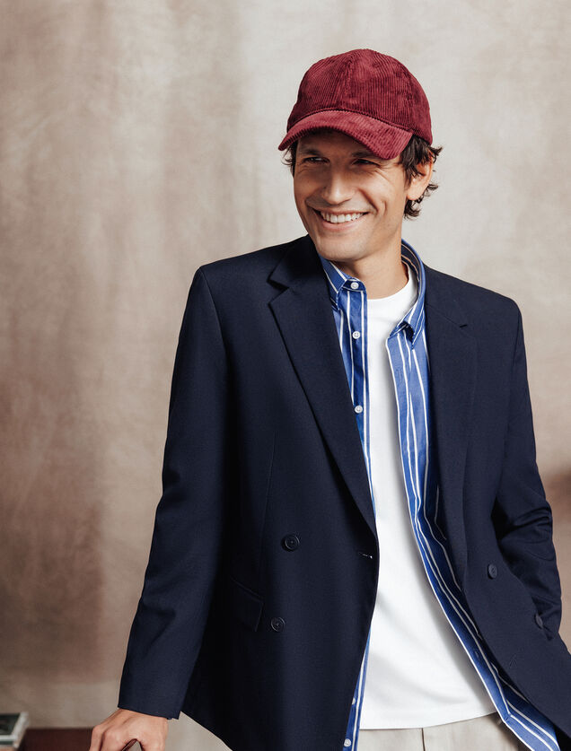 Veste de costume crois&eacute;e confort