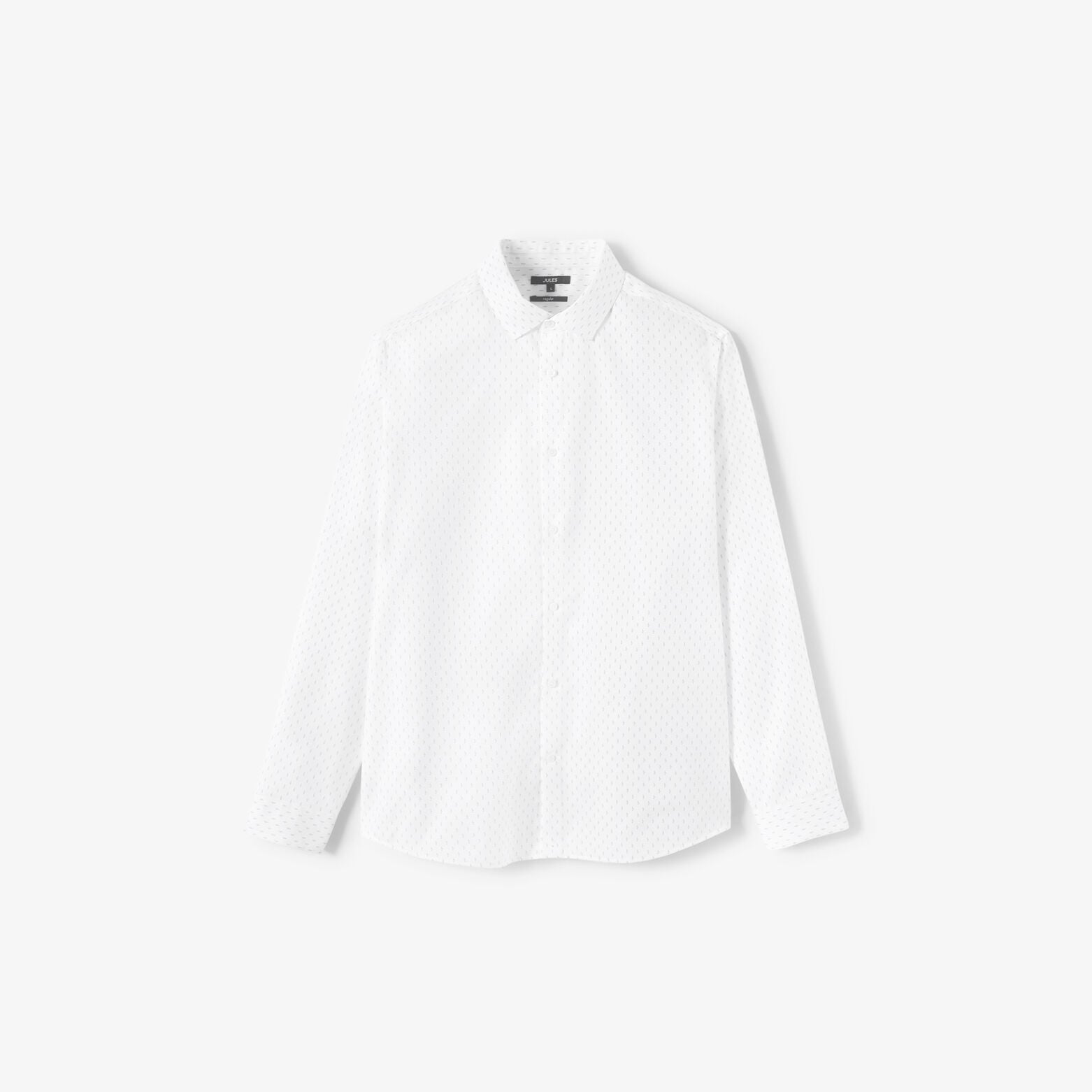 Chemise sans repassage imprim&eacute;e regular