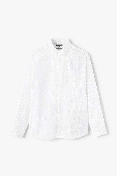 Chemise sans repassage imprim&eacute;e regular