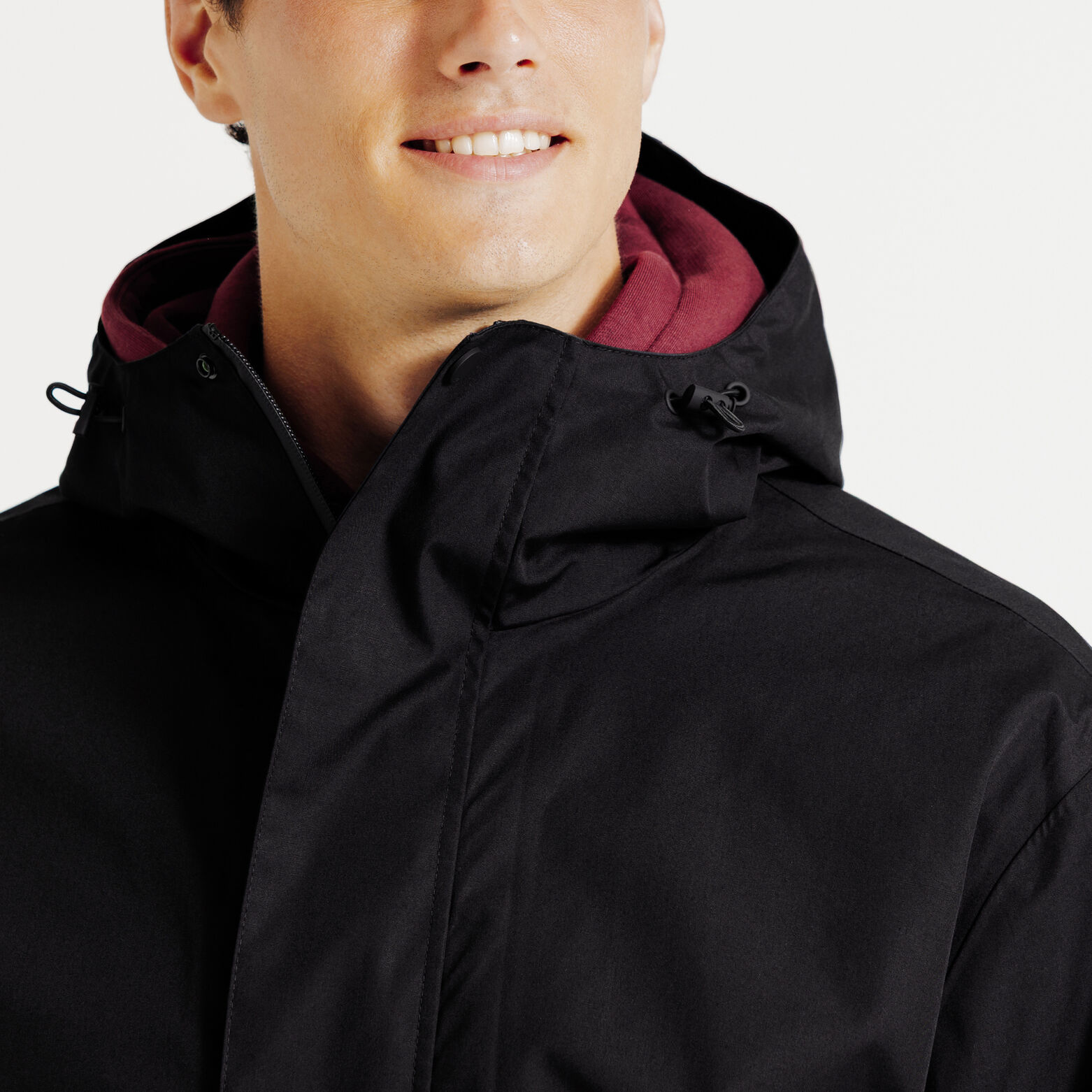 Parka longue waterproof à capuche