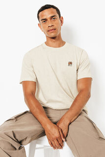 Tee shirt chin&eacute; brod&eacute; col rond