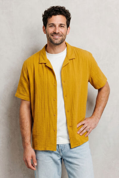 Regular effen hemdje in katoengaas