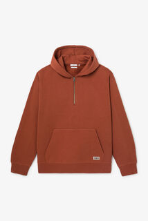 Sweater met kap en ritskraag