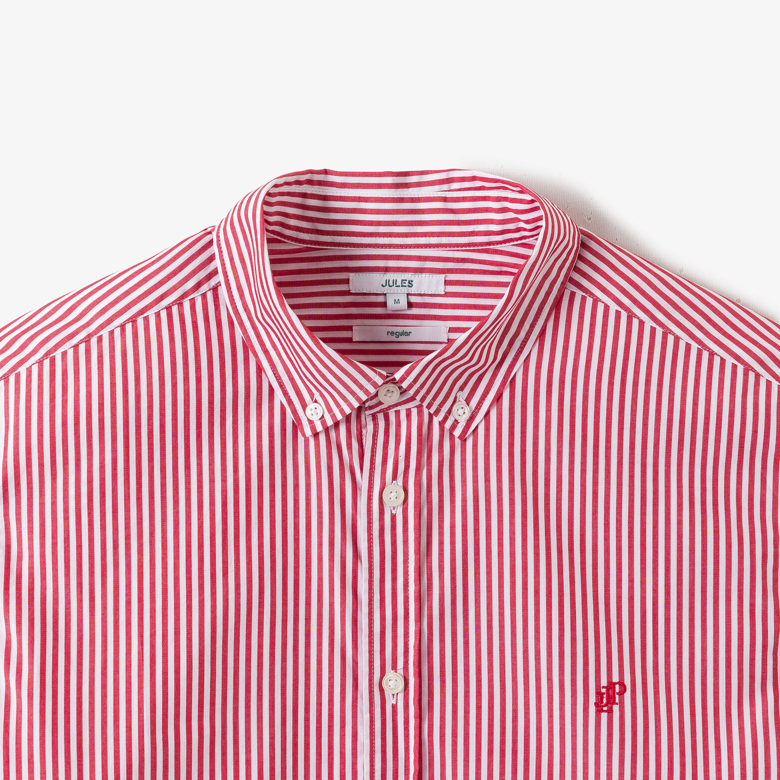 Chemise en coton rayée colorée