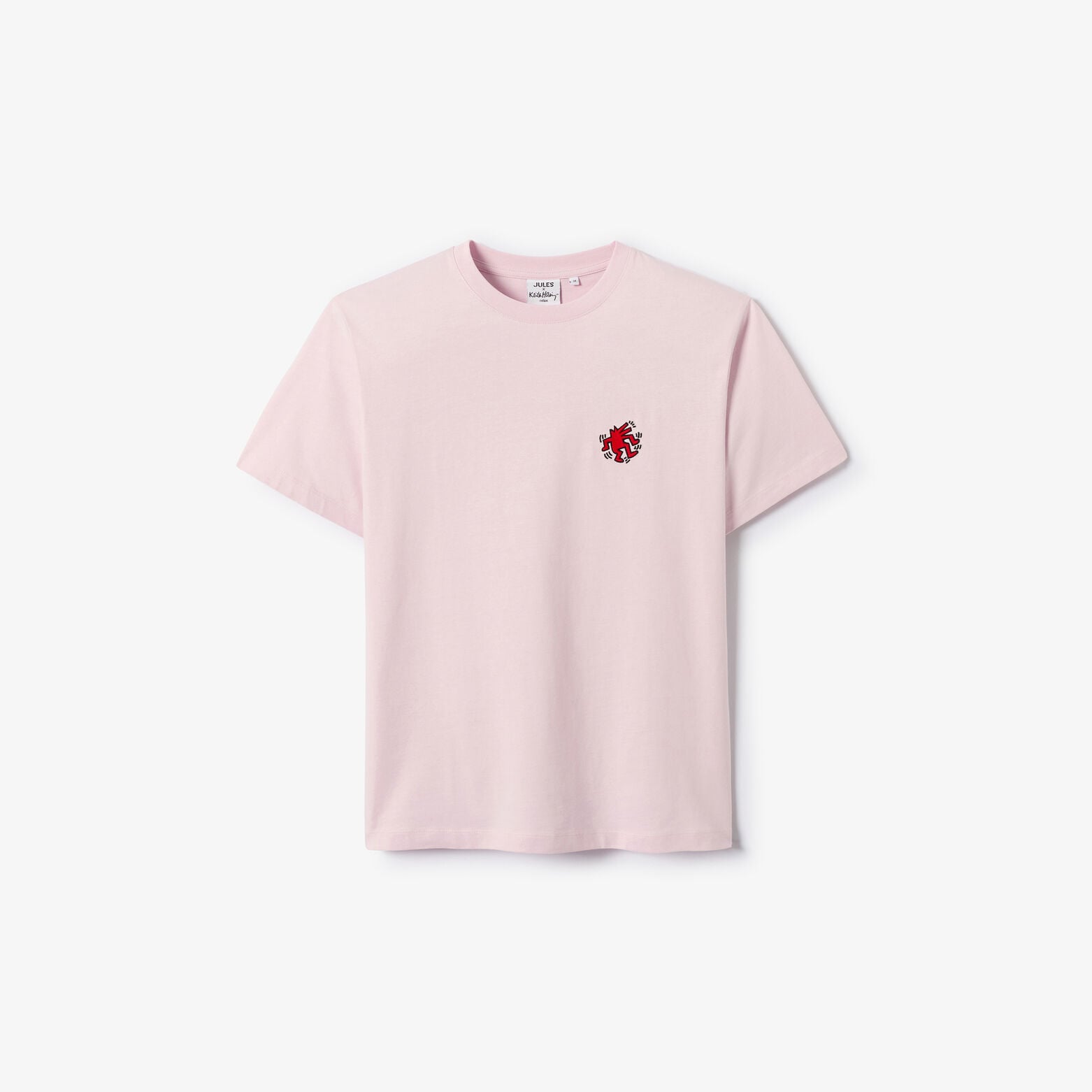 Geborduurd T-shirt relax licentie Keith Haring