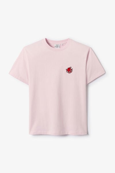Geborduurd T-shirt relax licentie Keith Haring