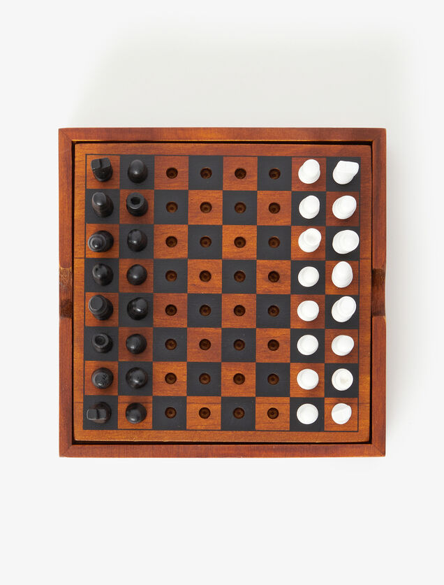 Jeu de société dames et échecs