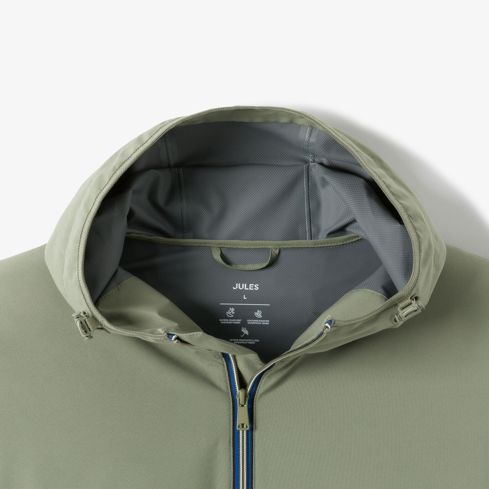 Blouson coupe-vent &agrave; capuche