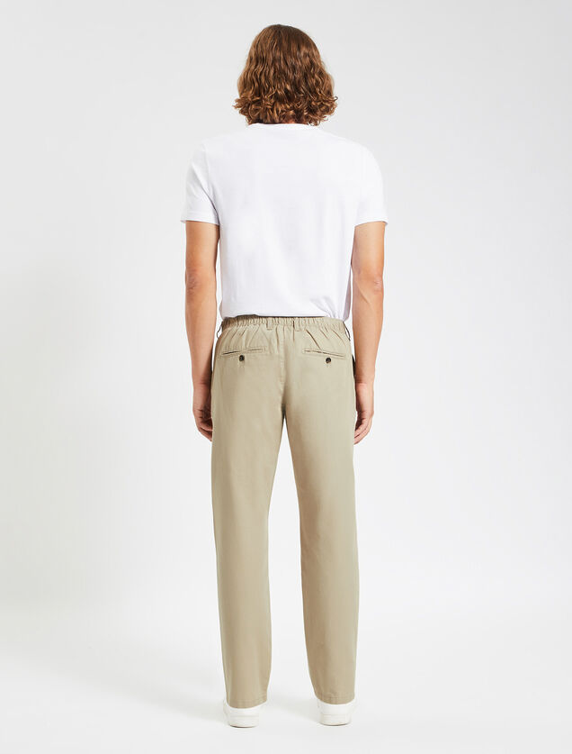 Pantalon chino large coton léger