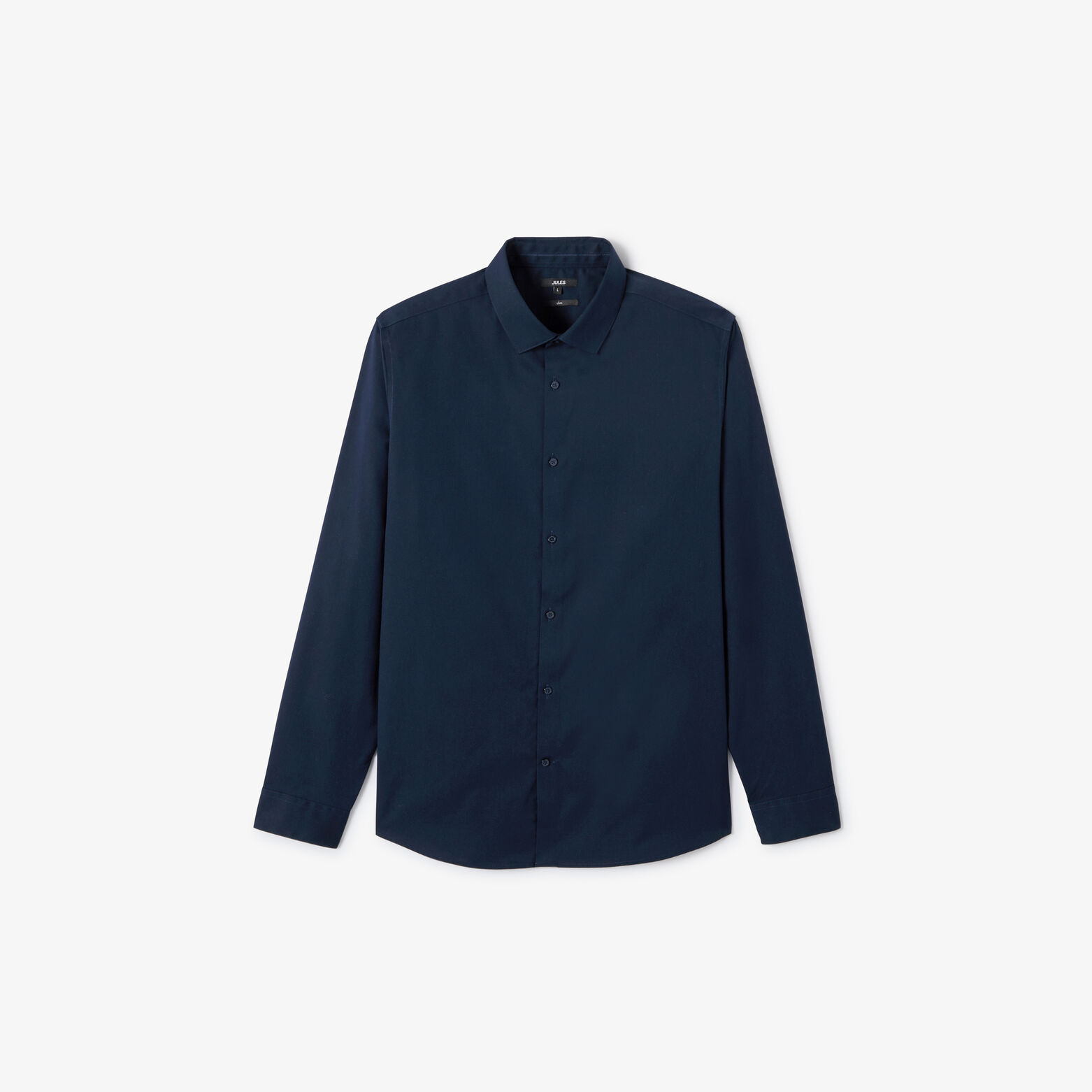 Chemise 100% coton slim sans repassage unie