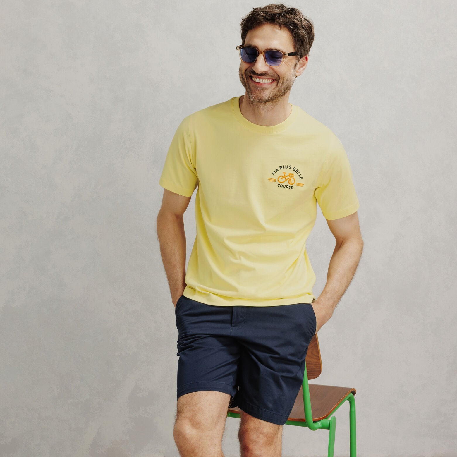 Tee shirt brod&eacute; licence Tour de France