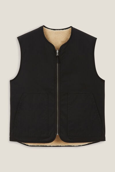 Veste sans manche réversible