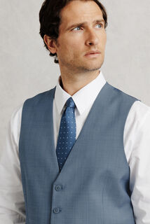 Slim fit kostuumgilet in bi-stretchstof