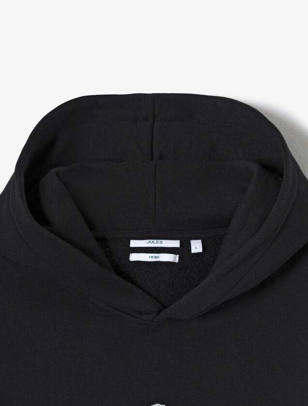 Sweat &agrave; capuche imprim&eacute; fleurs