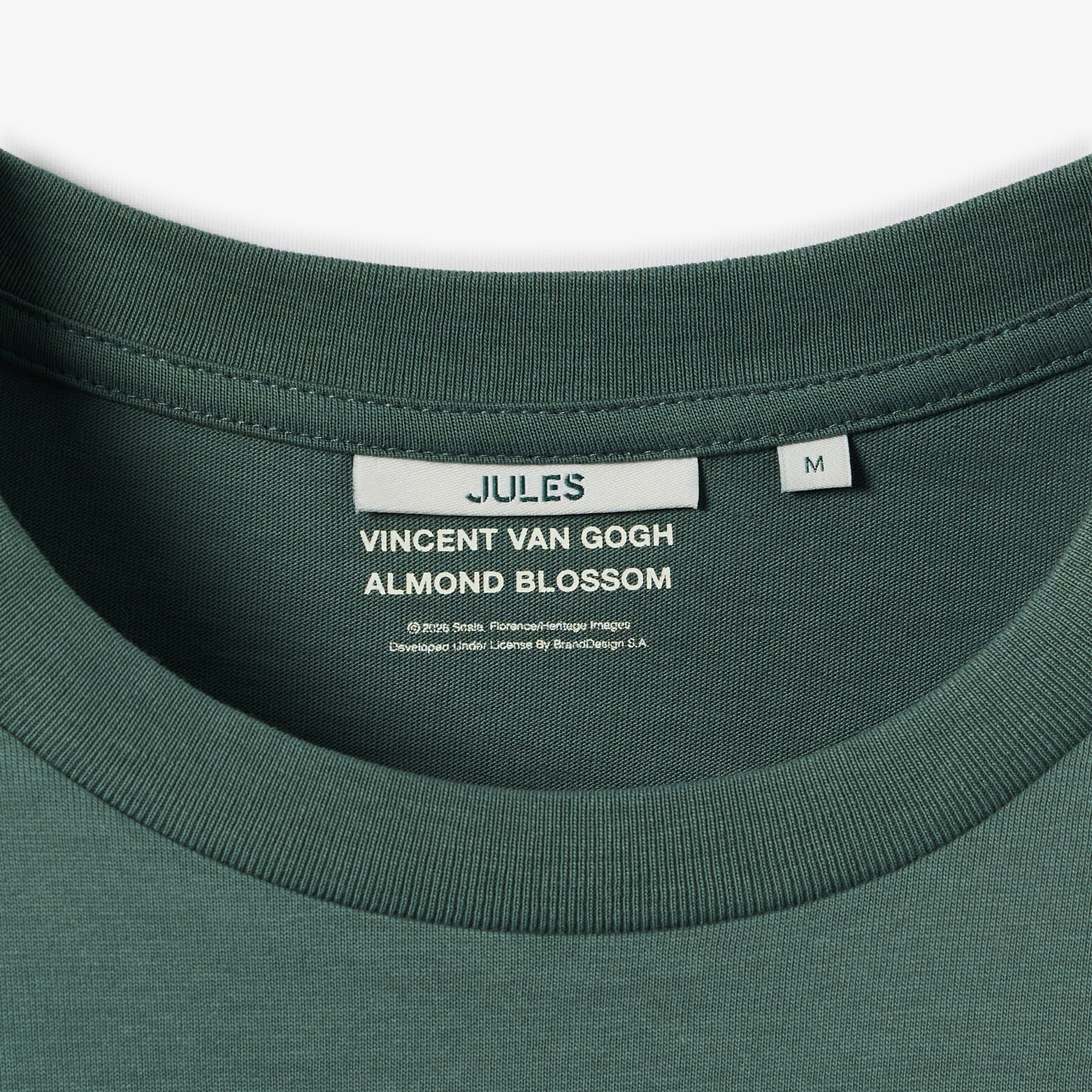 T-shirt met print voor en achter, licentie Van Gog