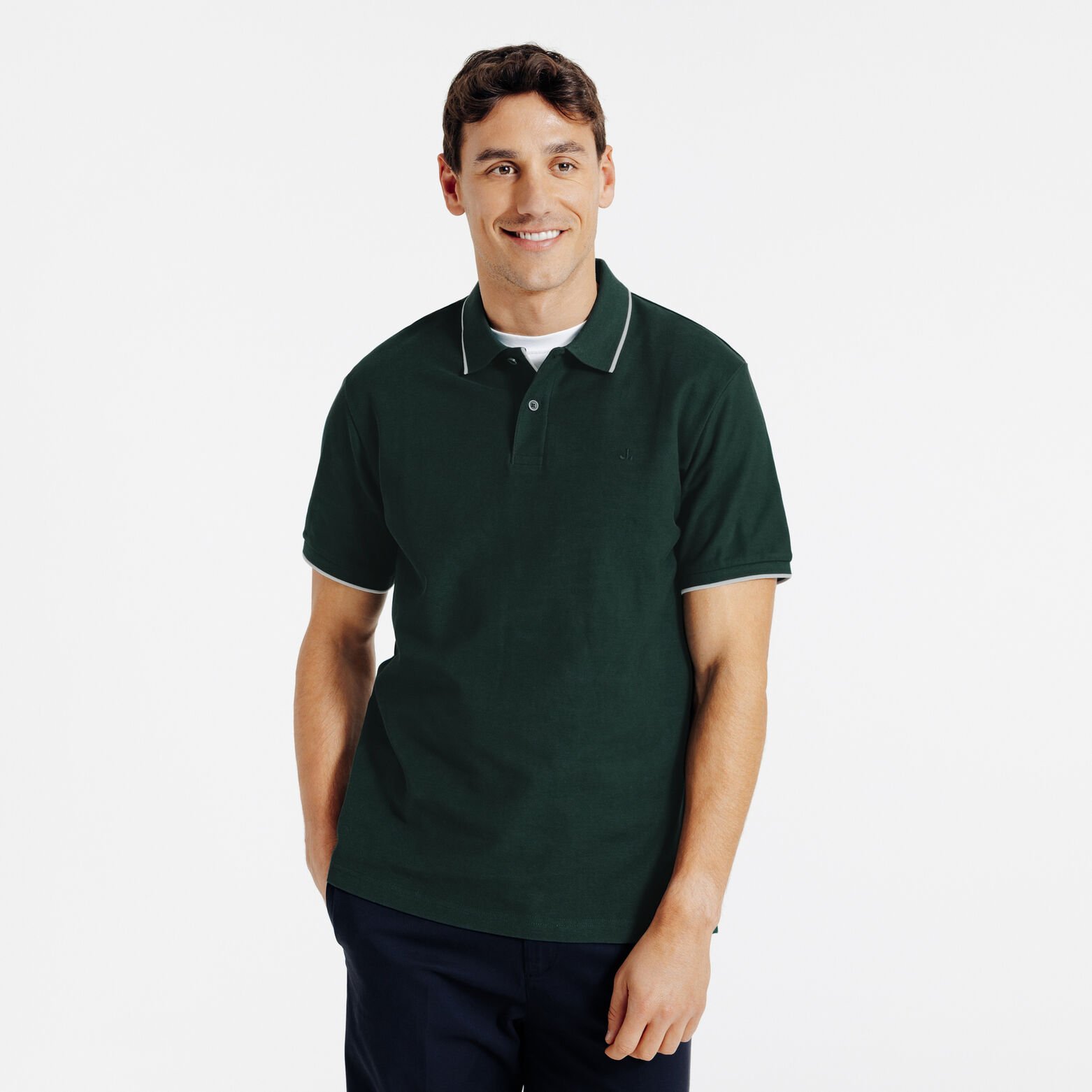 "Le Parfait by Jules" effen polo korte mouwen 