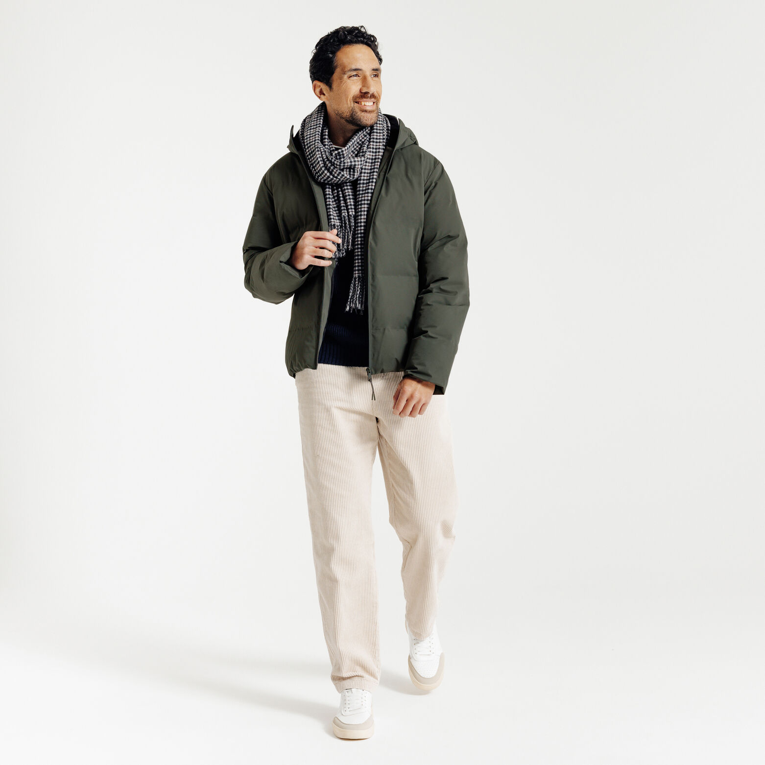 Doudoune zippée à capuche