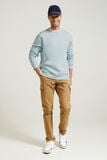 Sweater met ronde hals en print op voor-en achterk