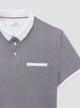 Polo manches courtes micromotifs