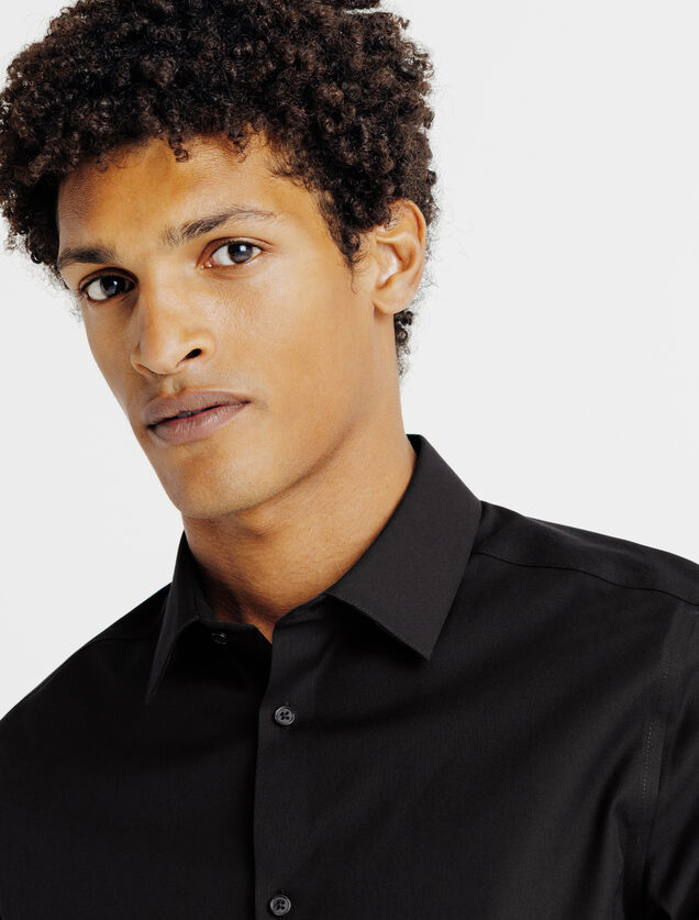 Chemise sans repassage en coton regular