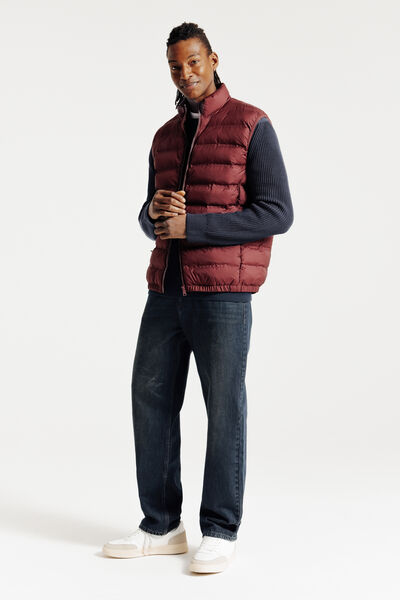 Pull col rond patch épaules