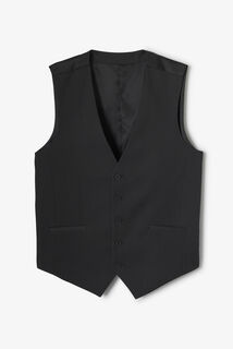 Effen slim kostuumgilet