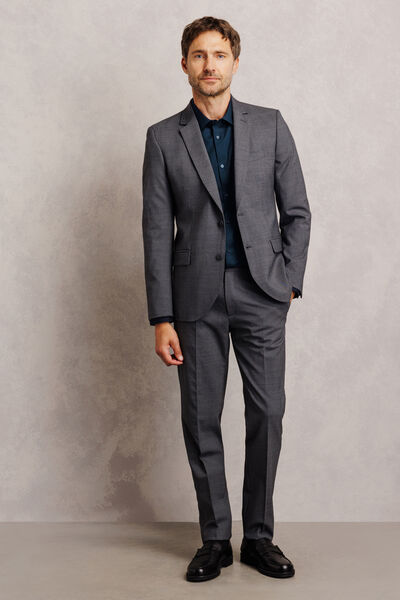 Chemise 100% coton slim sans repassage unie