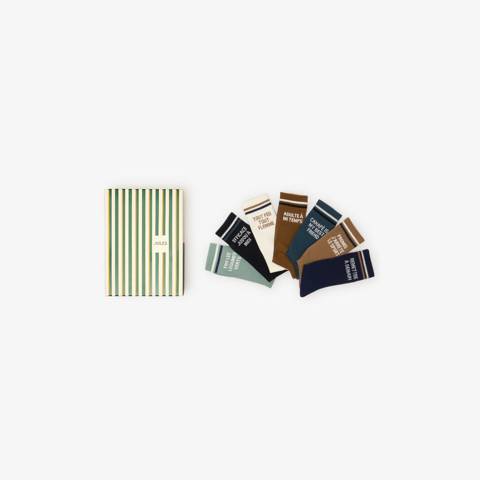 Coffret 7 paires de chaussettes fantaisie