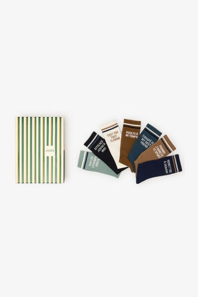 Coffret 7 paires de chaussettes fantaisie