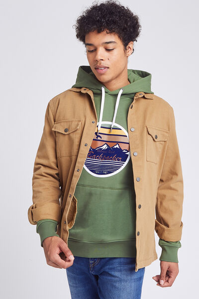 Sweat A Capuche Vert Homme Jules