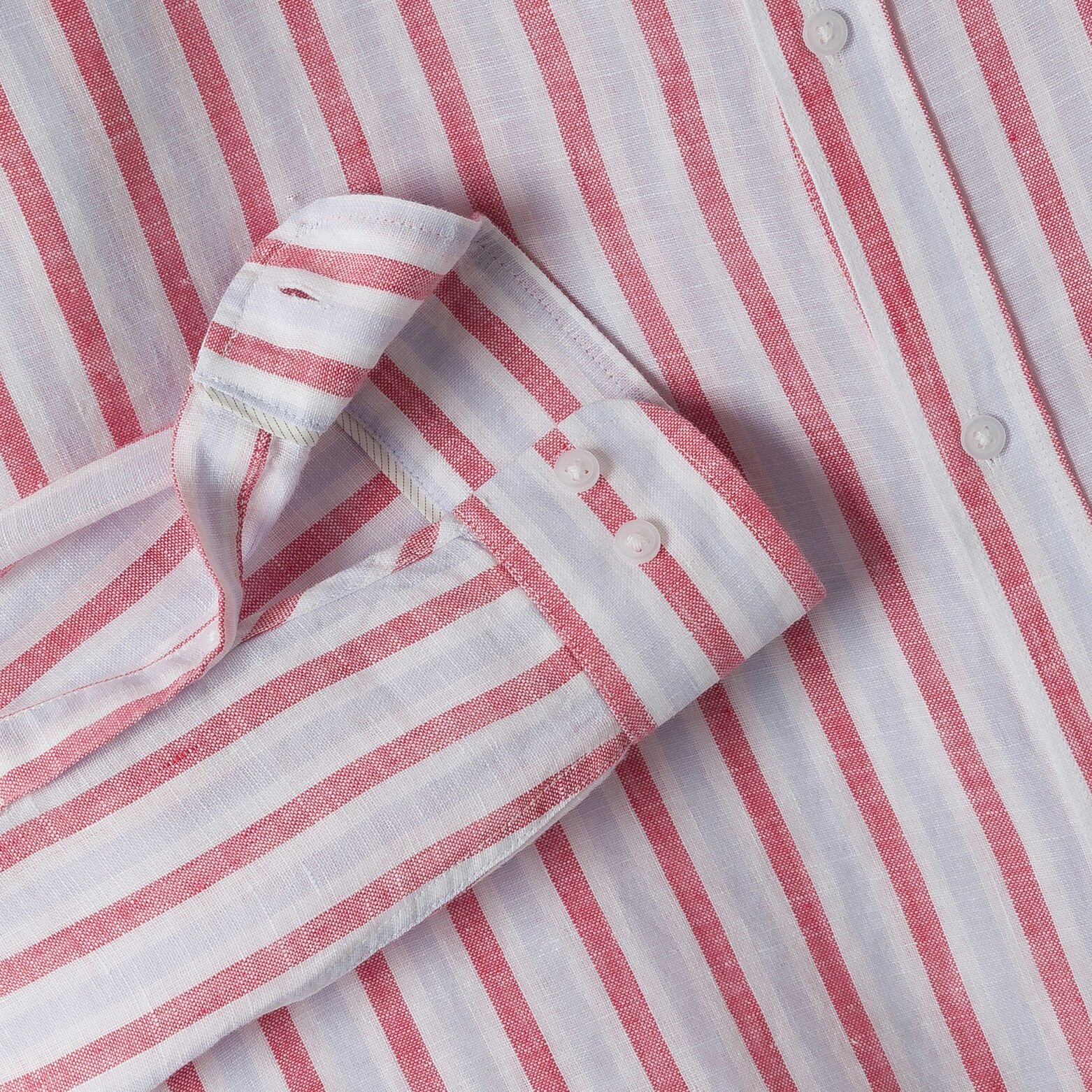 Gestreept hemd in linnen