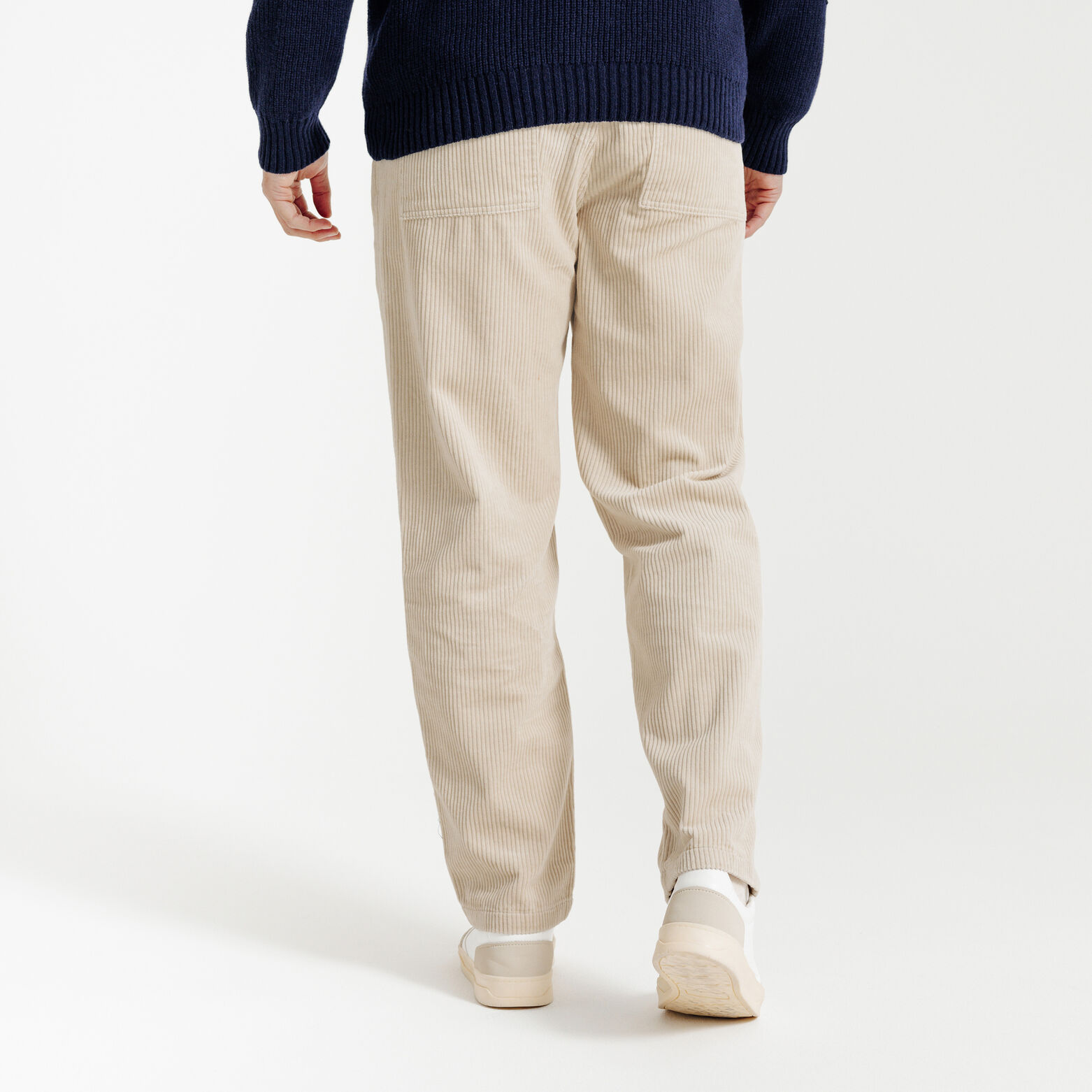 Pantalon en velours taille élastiquée