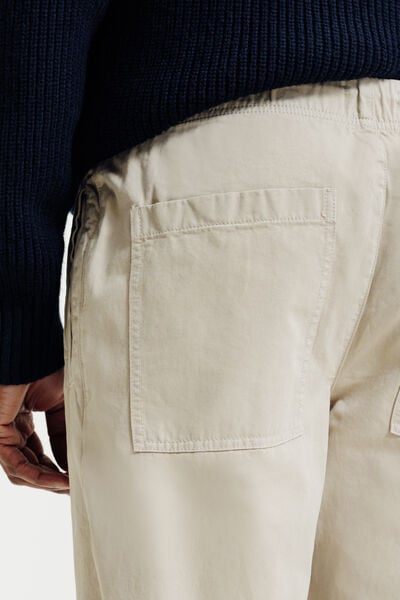 Pantalon straight taille &eacute;lastiqu&eacute;e