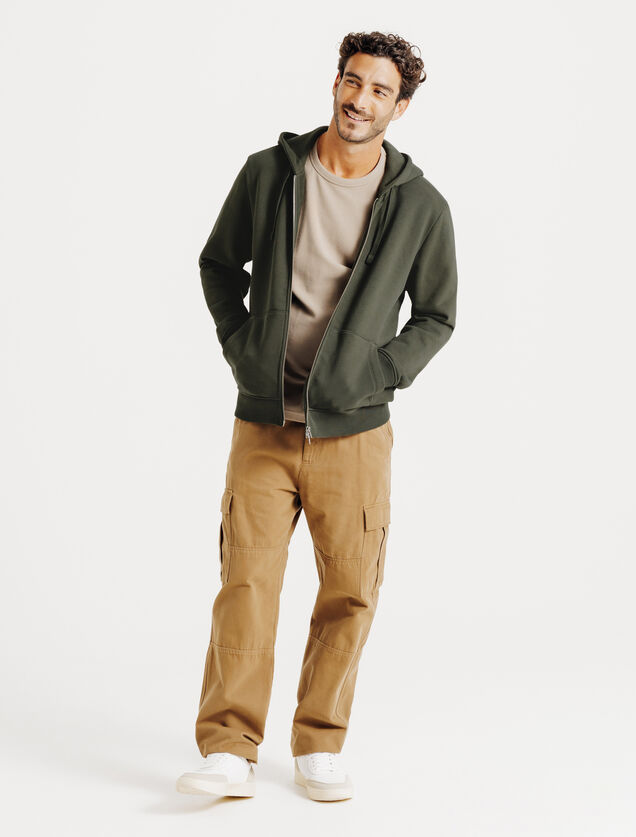 Sweat &agrave; capuche zipp&eacute; heavy weight