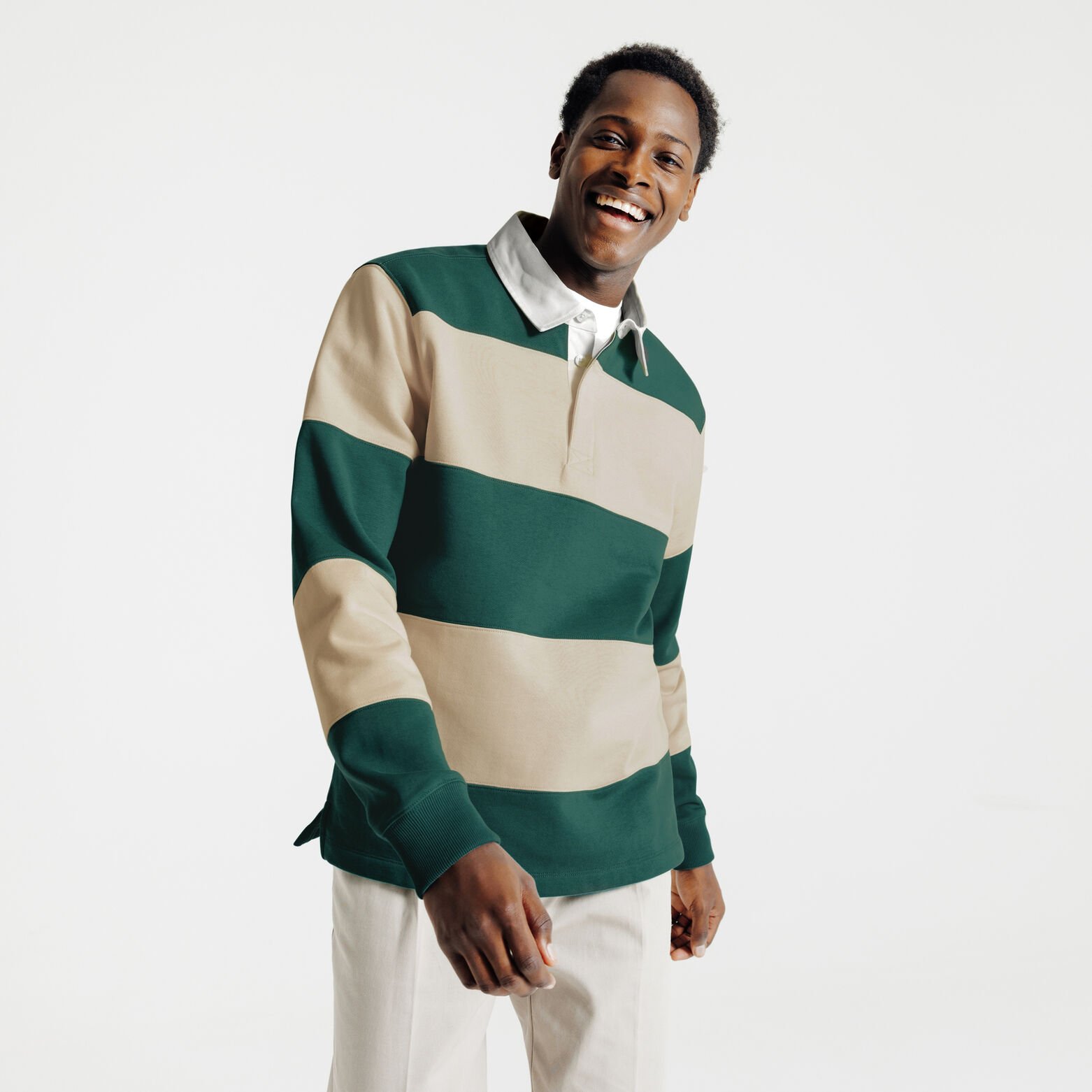 Sweat col polo ray&eacute;