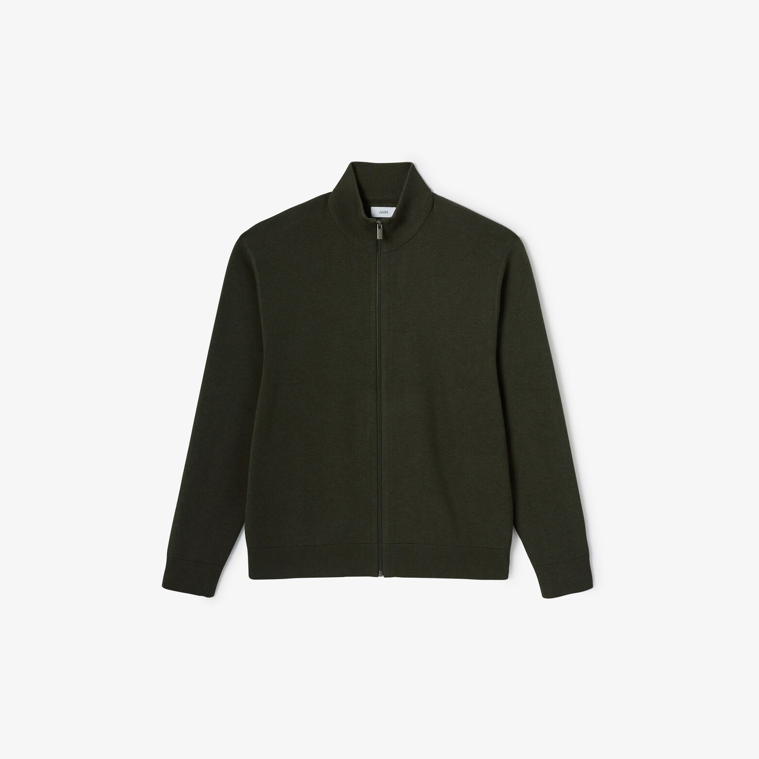 Gilet met rits, opstaande kraag