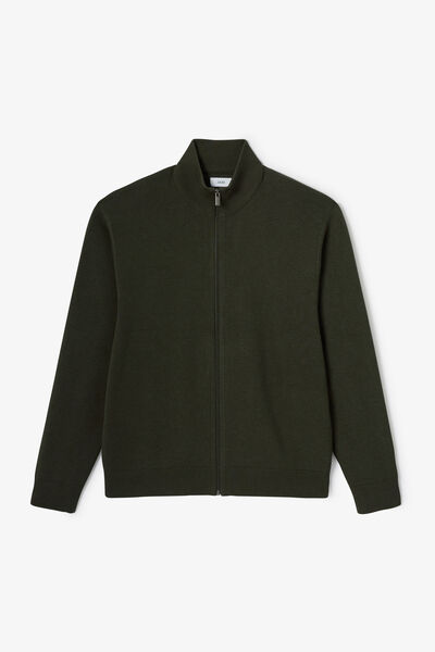 Gilet zippé col montant