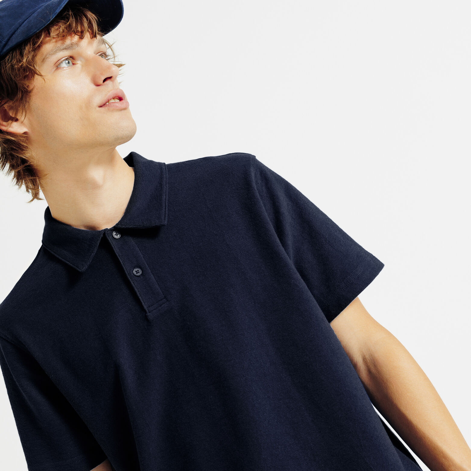 Polo korte mouwen in textuurstof