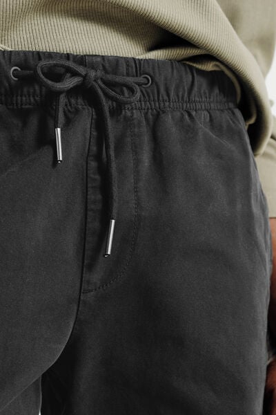 Pantalon straight taille &eacute;lastiqu&eacute;e