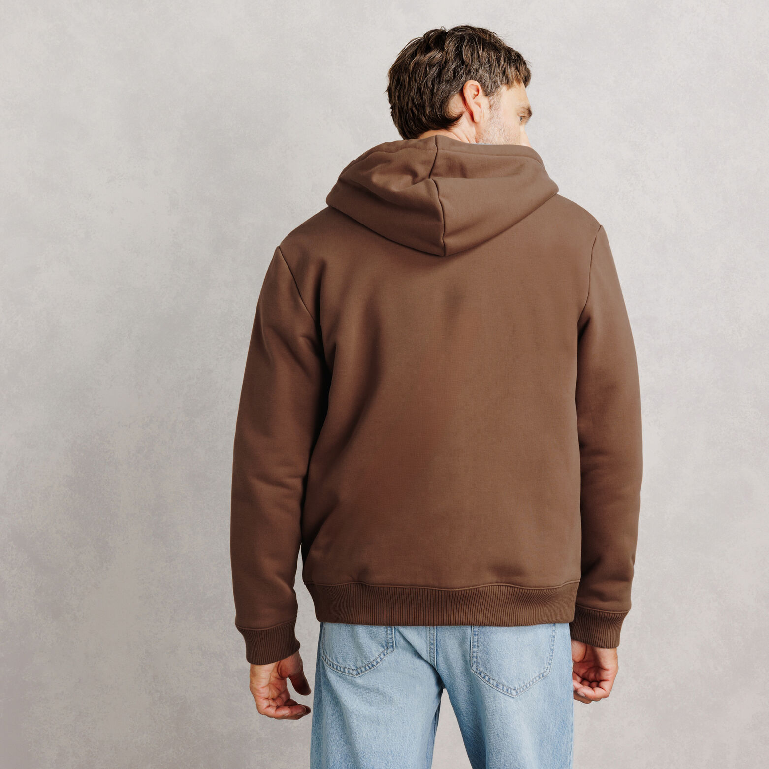 Sweat &agrave; capuche zipp&eacute; doubl&eacute; sherpa