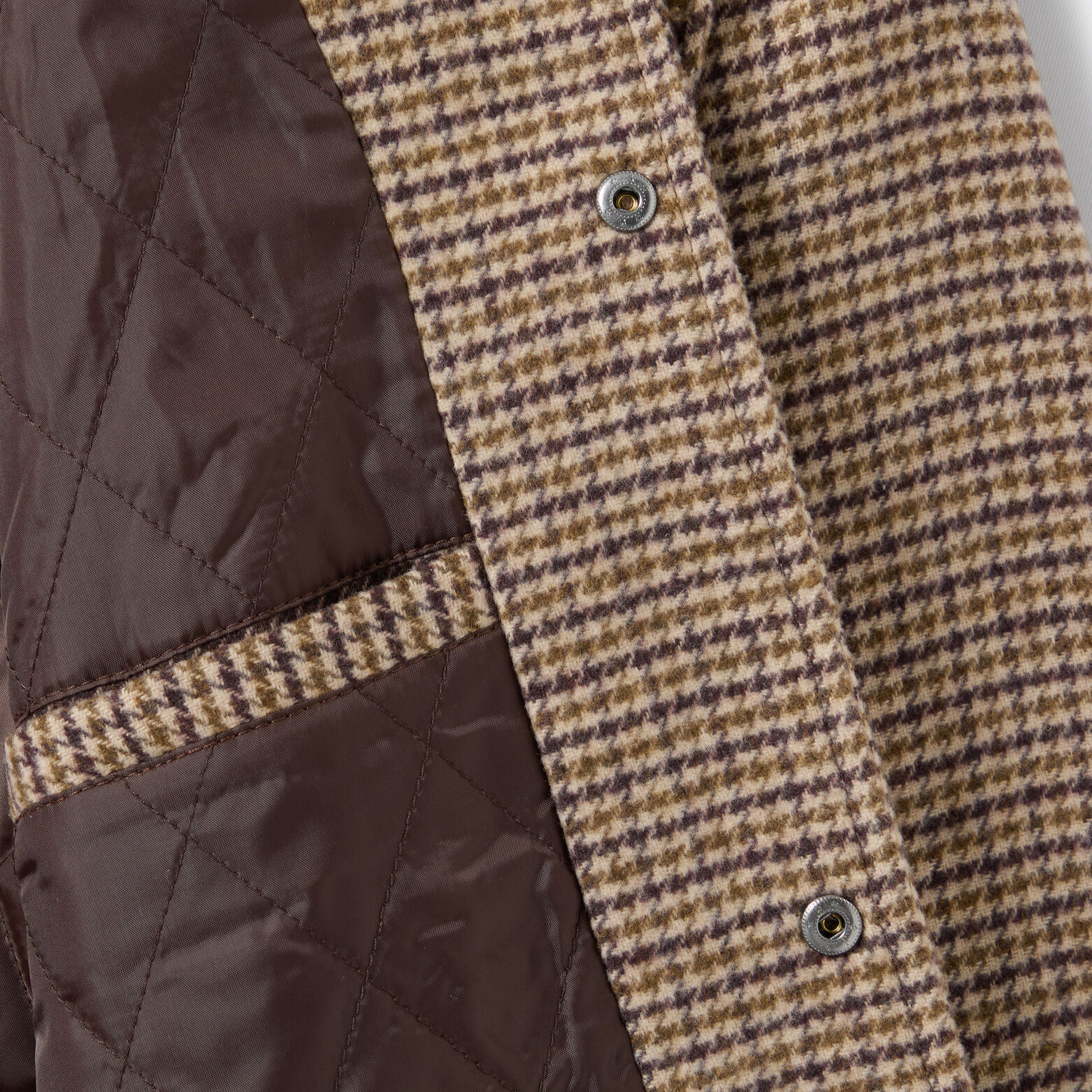 Blouson met hemdkraag en pied-de-poule