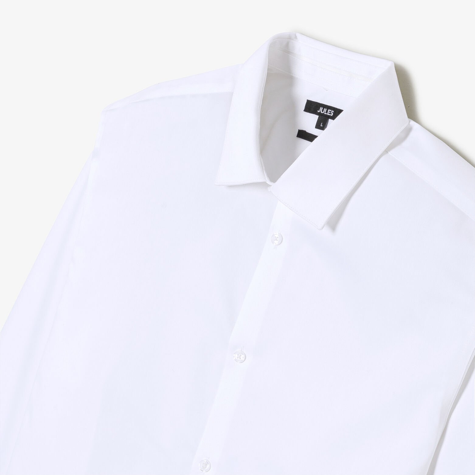 Chemise sans repassage en coton unie slim