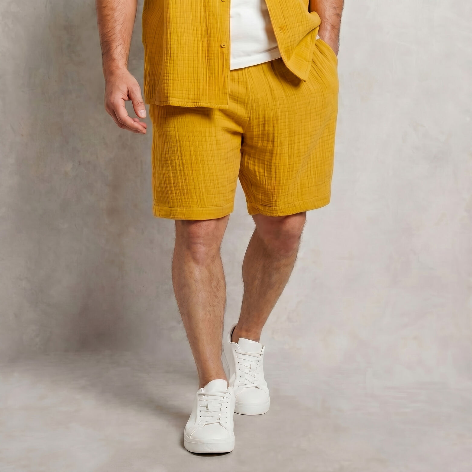 Short en gaze de coton